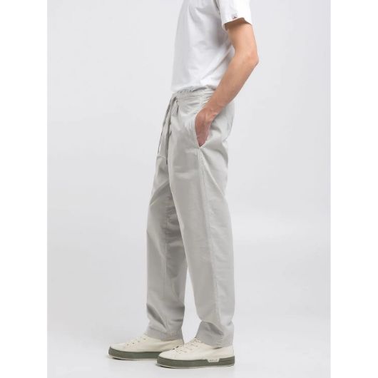 Picture of REPLAY MEN'S TAPERED-FIT TWILL TROUSERS IN CLAY 2