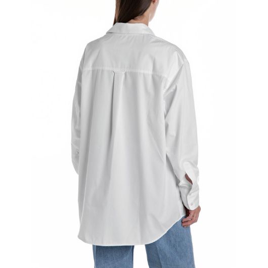 Picture of REPLAY WOMEN'S ATELIER LONG POPLIN SHIRT 3