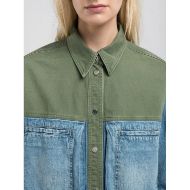 Picture of REPLAY WOMEN'S ATELIER MIXED COTTON FABRICS SHIRT 6