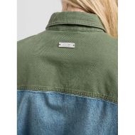 Picture of REPLAY WOMEN'S ATELIER MIXED COTTON FABRICS SHIRT 4