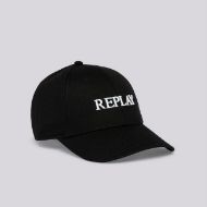 Picture of REPLAY UNISEX CAP WITH BILL IN COTTON IN BLACK 1