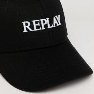 Picture of REPLAY UNISEX CAP WITH BILL IN COTTON IN BLACK 3
