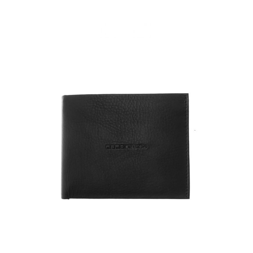 Picture of MOMODESIGN NAPPA WALLET WITH EMBOSSED LOGO IN BLACK