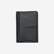 Снимка на MOMODESIGN КОЖЕН ПОРТФЕЙЛ С РЕЛЕФНО ЛОГО В ЧЕРНО 1
