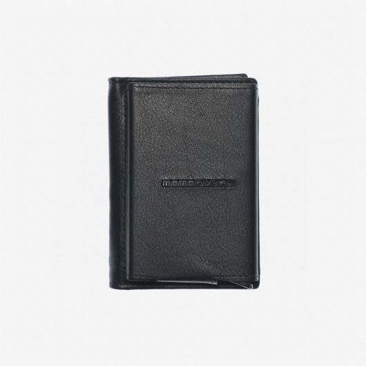 Снимка на MOMODESIGN КОЖЕН ПОРТФЕЙЛ С РЕЛЕФНО ЛОГО В ЧЕРНО 1