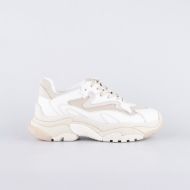 Picture of ASH WOMEN'S ADDICT SNEAKERS IN WHITE/GOLD 1
