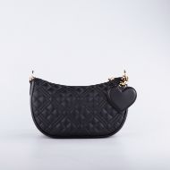 Picture of LOVE MOSCHINO WOMEN'S ALLURE QUILTED LEATHER HOBO BAG IN BLACK 2