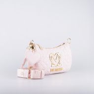 Picture of LOVE MOSCHINO WOMEN'S ALLURE QUILTED LEATHER HOBO BAG IN POWDER 1