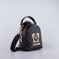 Снимка на LOVE MOSCHINO ALLURE ДАМСКА КАПИТОНИРАНА РАНИЦА ОТ КОЖА В ЧЕРНО 2