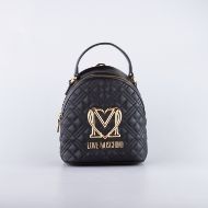Снимка на LOVE MOSCHINO ALLURE ДАМСКА КАПИТОНИРАНА РАНИЦА ОТ КОЖА В ЧЕРНО 1