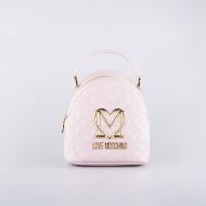 Picture of LOVE MOSCHINO WOMEN'S ALLURE QUILTED LEATHER BACKPACK IN POWDER 1