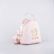 Picture of LOVE MOSCHINO WOMEN'S ALLURE QUILTED LEATHER BACKPACK IN POWDER 2