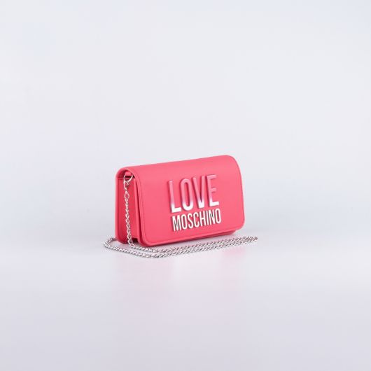 Picture of LOVE MOSCHINO WOMEN'S CHAIN WALLET WITH GRADIENT LOGO IN BLOSSOM