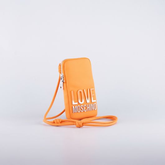 Снимка на LOVE MOSCHINO PRISM МИНИ ДАМСКА ЧАНТА ЗА ТЕЛЕФОН С ПРЕЛИВАЩО ЛОГО В ОРАНЖЕВО 2