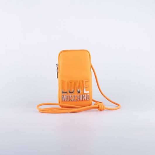Снимка на LOVE MOSCHINO PRISM МИНИ ДАМСКА ЧАНТА ЗА ТЕЛЕФОН С ПРЕЛИВАЩО ЛОГО В ОРАНЖЕВО 1