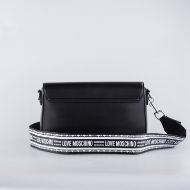 Picture of LOVE MOSCHINO WOMEN'S EMBER CROSSBODY BAG WITH EMBOSSED LOGO IN BLACK 2