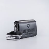Picture of LOVE MOSCHINO WOMEN'S EMBER CROSSBODY BAG WITH EMBOSSED LOGO IN BLACK 1