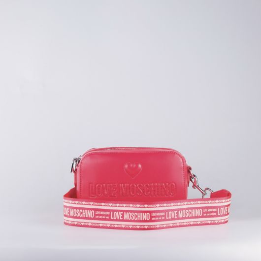 Picture of LOVE MOSCHINO WOMEN'S EMBER CROSSBODY BAG WITH EMBOSSED LOGO IN BLOSSOM 2