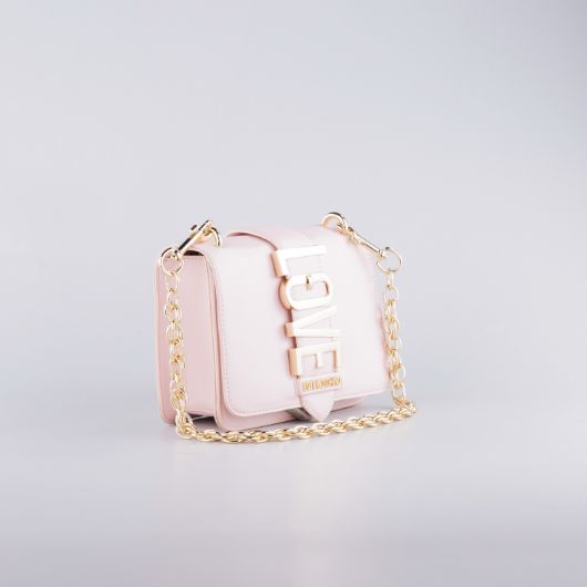 Picture of LOVE MOSCHINO WOMEN'S LOVEBUG SHOULDER BAG WITH CHAIN IN POWDER 2