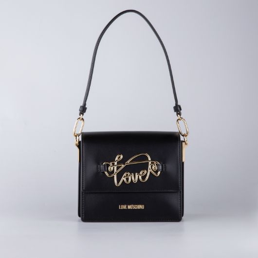 Picture of LOVE MOSCHINO WOMEN'S SCRIPT SHOULDER BAG IN BLACK