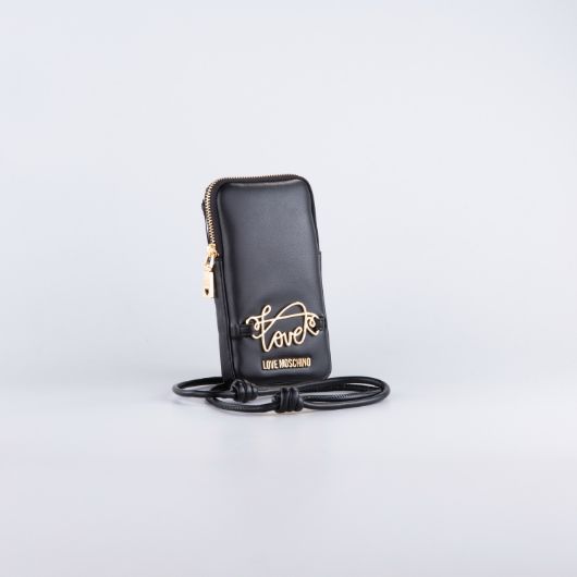 Снимка на LOVE MOSCHINO SCRIPT МИНИ ДАМСКА ЧАНТА ЗА ТЕЛЕФОН В ЧЕРНО 2