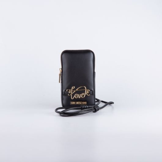 Снимка на LOVE MOSCHINO SCRIPT МИНИ ДАМСКА ЧАНТА ЗА ТЕЛЕФОН В ЧЕРНО 1