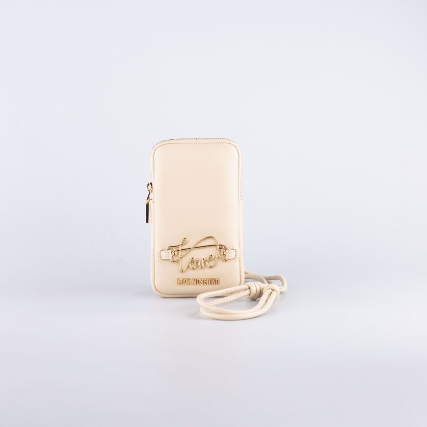 Снимка на LOVE MOSCHINO SCRIPT МИНИ ДАМСКА ЧАНТА ЗА ТЕЛЕФОН В БЕЖОВО