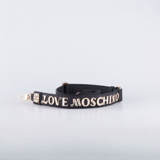 Снимка на LOVE MOSCHINO СМЕНЯЕМА ДРЪЖКА ЗА ЧАНТА С ДЕКОРАТИВНИ КАМЪНИ В ЧЕРНО 2
