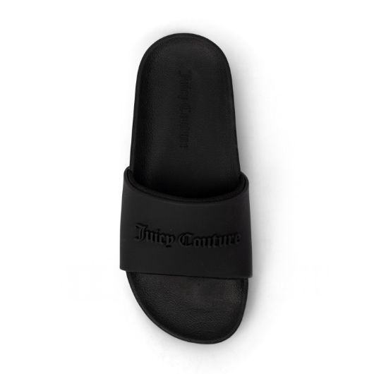 Picture of JUICY COUTURE WOMEN'S BLACK BREANNA EMBOSSED SLIDER WITH LOGO BREANNA EMBOSSED SLIDER SILICONE NEOPR 2