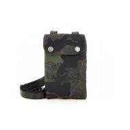 Снимка на CAMPOMAGGI PHONE HOLDER IN CAMOUFLAGE FABRIC AND GREY COWHIDE LEATHER 1