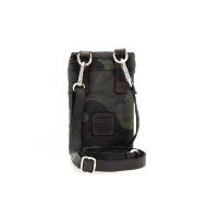 Снимка на CAMPOMAGGI PHONE HOLDER IN CAMOUFLAGE FABRIC AND GREY COWHIDE LEATHER 3