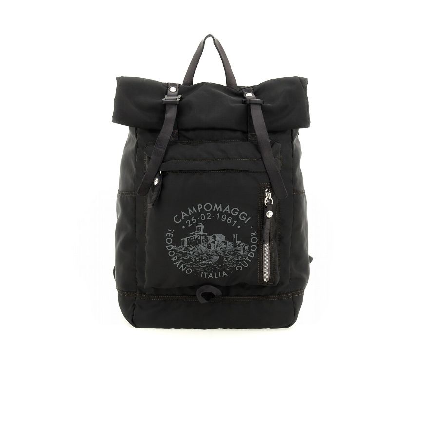 Снимка на CAMPOMAGGI BACKPACK IN BLACK FABRIC
