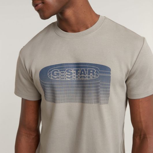 Picture of G-STAR RAW MEN'S STACKED OLD SKOOL LOGO T-SHIRT 3