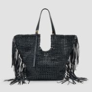 Picture of ALLSAINTS WOMEN'S ARA E/W KNOT TOTE IN BLACK 1