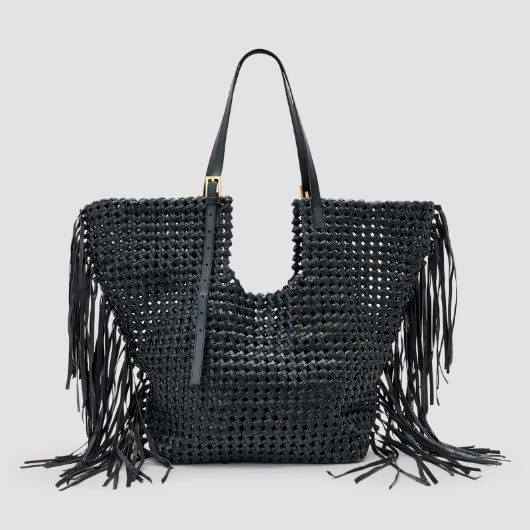 Picture of ALLSAINTS WOMEN'S ARA E/W KNOT TOTE IN BLACK