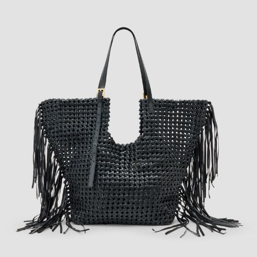Picture of ALLSAINTS WOMEN'S ARA E/W KNOT TOTE IN BLACK