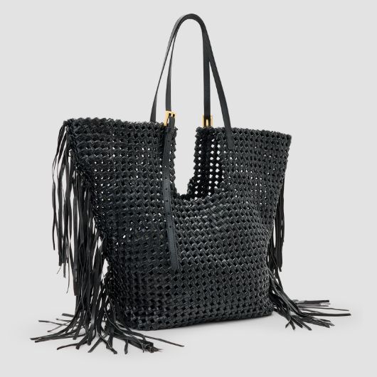 Picture of ALLSAINTS WOMEN'S ARA E/W KNOT TOTE IN BLACK