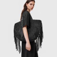 Picture of ALLSAINTS WOMEN'S ARA E/W KNOT TOTE IN BLACK 8