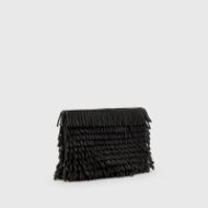 Picture of ALLSAINTS WOMEN'S BETTINA FRNGE CLUTCH IN BLACK 3