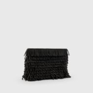 Picture of ALLSAINTS WOMEN'S BETTINA FRNGE CLUTCH IN BLACK 2