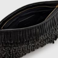 Picture of ALLSAINTS WOMEN'S BETTINA FRNGE CLUTCH IN BLACK 5