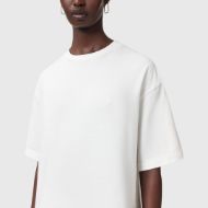 Picture of ALLSAINTS WOMEN'S AMELIE CROCHET T-SHIRT IN ECRU WHITE 6