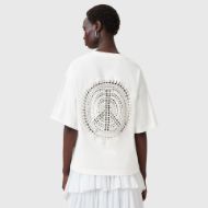 Picture of ALLSAINTS WOMEN'S AMELIE CROCHET T-SHIRT IN ECRU WHITE 2