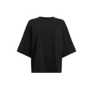 Picture of ALLSAINTS WOMEN'S AMELIE CROCHET T-SHIRT IN BLACK 8