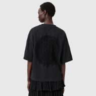 Picture of ALLSAINTS WOMEN'S AMELIE CROCHET T-SHIRT IN BLACK 3