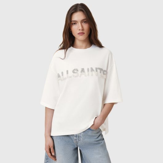 Снимка на ALLSAINTS ДАМСКА ТЕНИСКА  AMELIE PEARL В БЯЛО 1