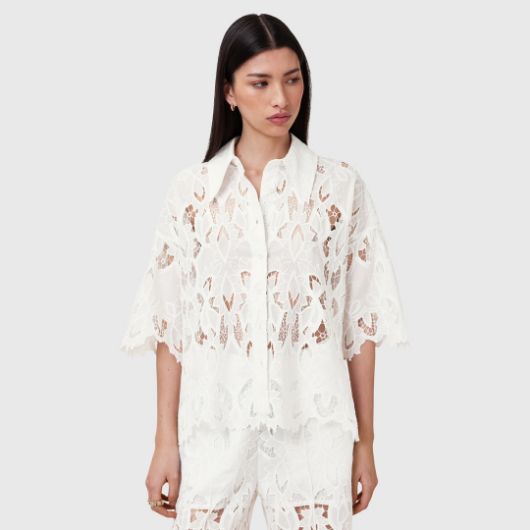 Снимка на ALLSAINTS ДАМСКА РИЗА CHARLI EMB В СНЕЖНО БЯЛО