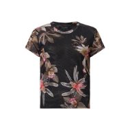 Picture of ALLSAINTS WOMEN'S ELLIE MESH T-SHIRT IN ADENA BLACK 7