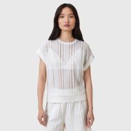 Picture of ALLSAINTS WOMEN'S GIANA CROCHET TANK IN TOFU WHITE 1