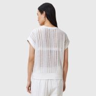 Picture of ALLSAINTS WOMEN'S GIANA CROCHET TANK IN TOFU WHITE 2